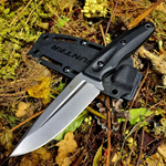 Туристичеcкий нож CityHunter AUS-8 Stonewash Black G10