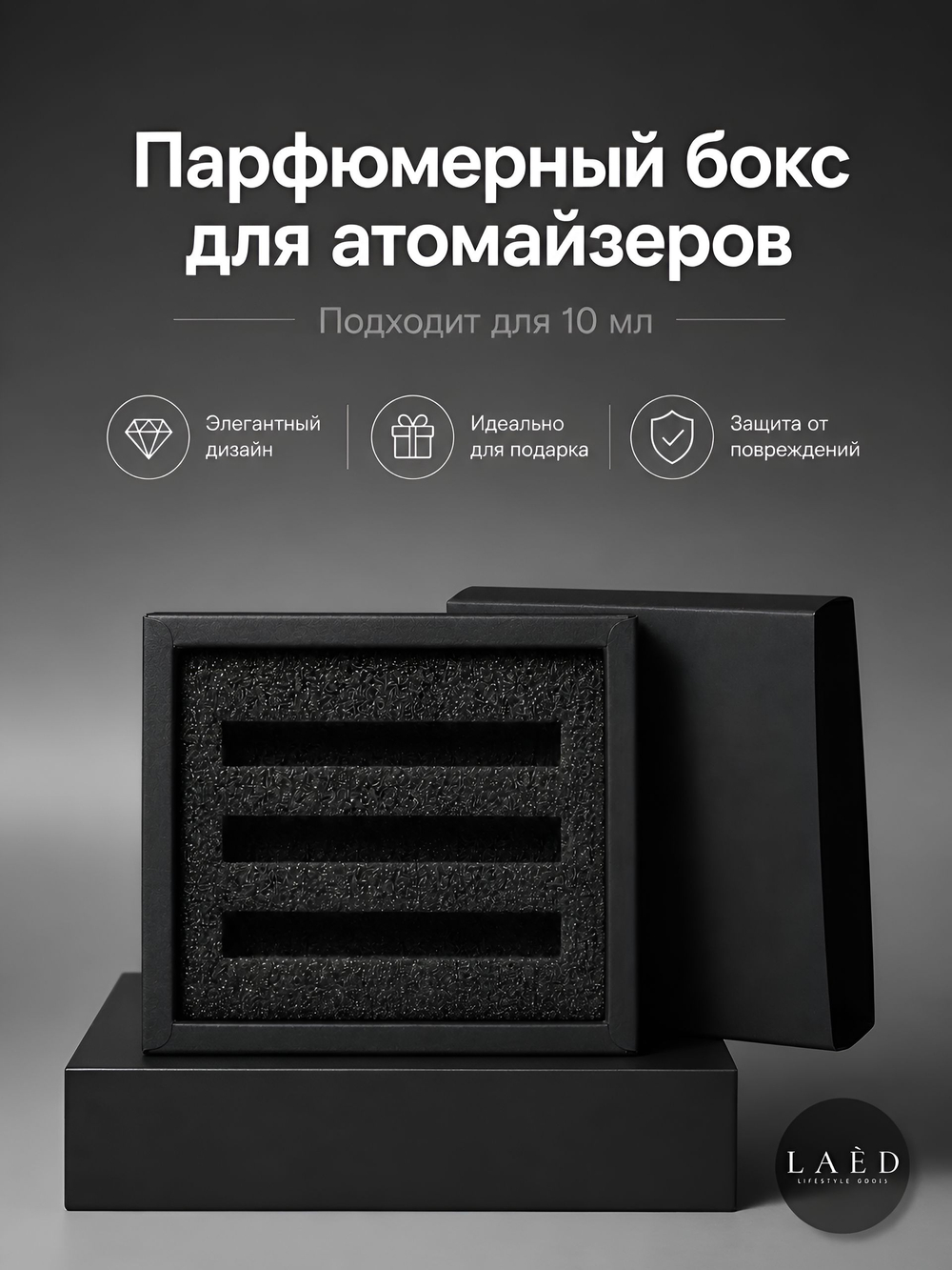 Парфюмерный бокс для атомайзеров 5 мл, коробка для распива духов и отливантов, подарочная упаковка для парфюмерии