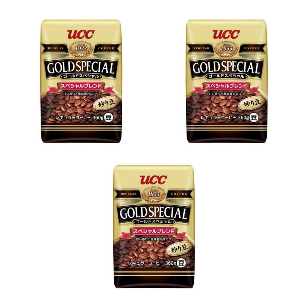 Кофе в зернах UCC Gold Special, 300 г, 3 шт