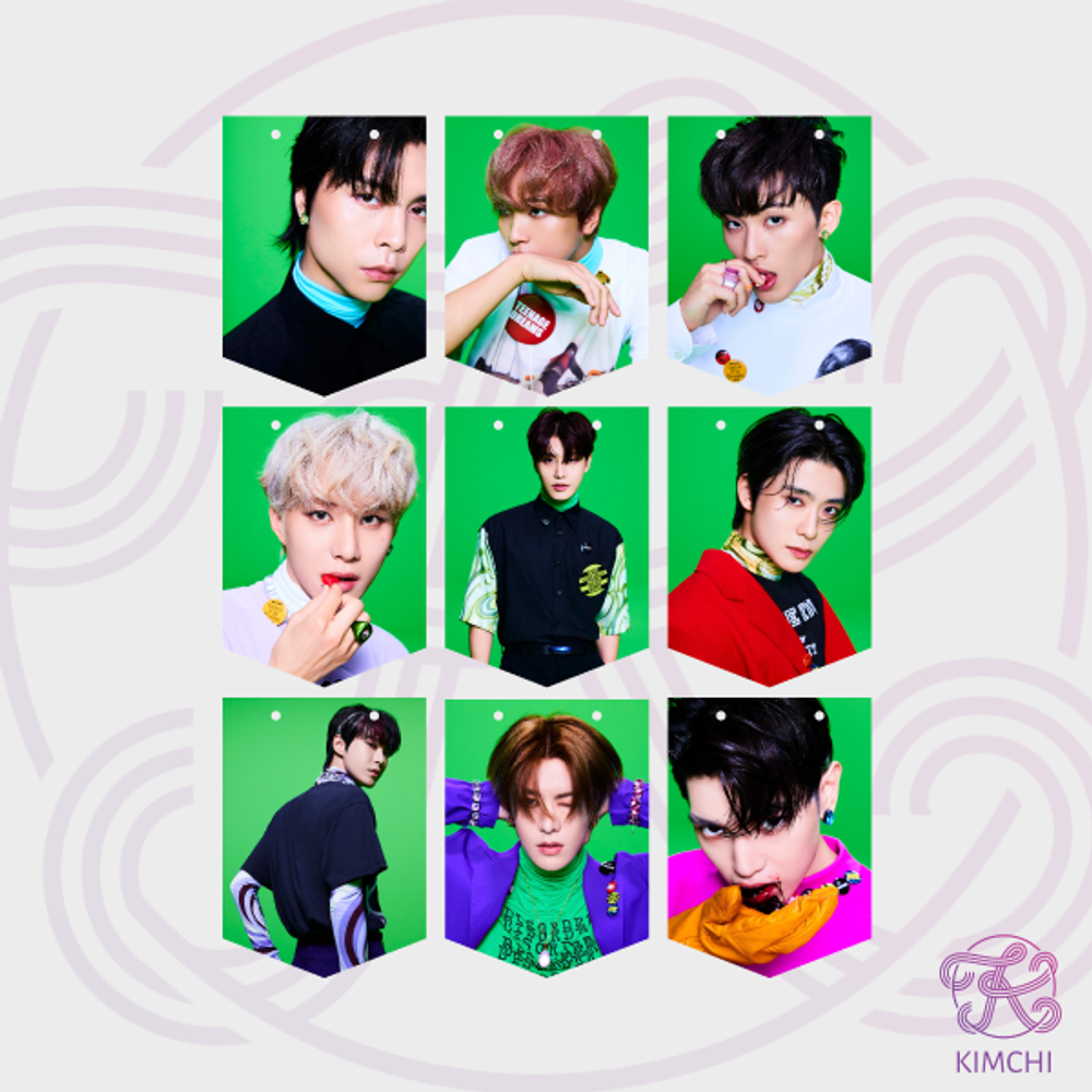 Набор флажков на веревке NCT127 - Sticker Набор флажков на веревке NCT127 - Sticker