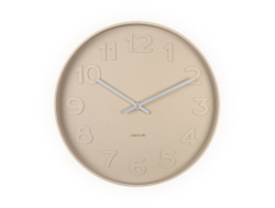Часы настенные Karlsson MR BROWN Present Time Бежевый