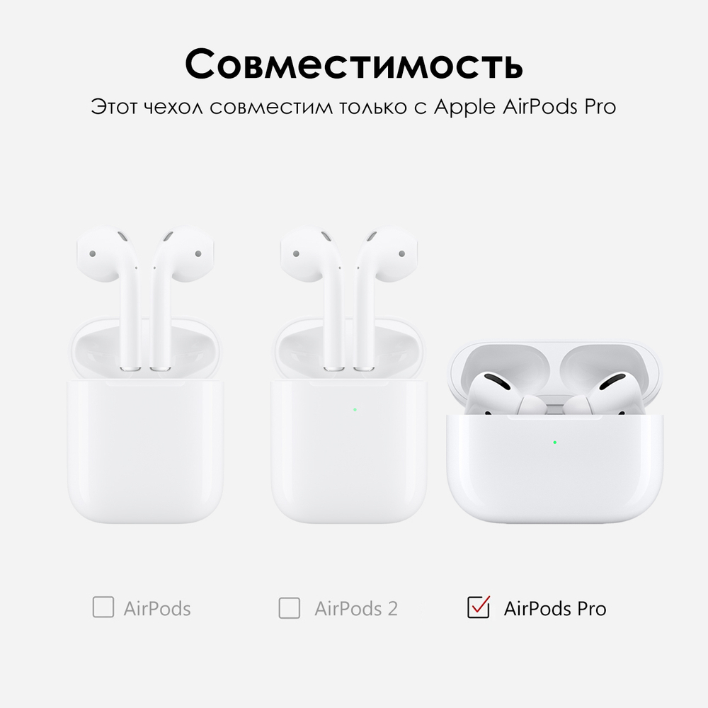 Чехол КАРТОФАН для Apple AirPods Pro (арт. AIRPRO-TPU-PC-RED)