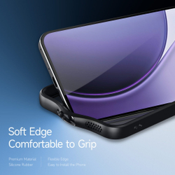 Тонкий чехол с мягкими черными рамками от Dux Ducis для OPPO Reno 14 Pro, серия Aimo Series Case