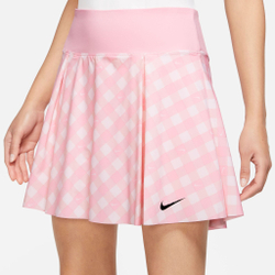 Женская теннисная юбка Nike Dri-Fit Club Regular Print Skirt Women - Pink, White