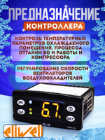 Контроллер EWPlus 974 с 2 датчиками NTC, 3 реле управления