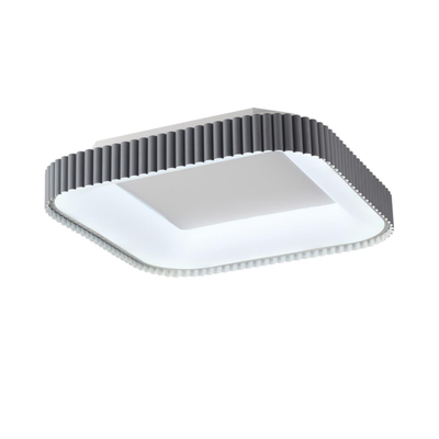 7769/56L AVRA LED SN 578 Светильник металл/белый/серый LED (56Вт+14Вт) 3000-6000K 500х500 IP43 пульт ДУ+подсветка SHARMEL