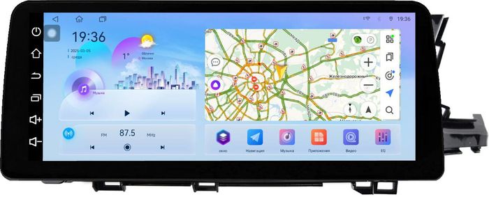 Магнитола для Honda Shuttle 2 2015-2023 - FarCar монитор 12.3" 2K QLED на Android 14, Быстрая, CarPlay, 4G SIM-слот