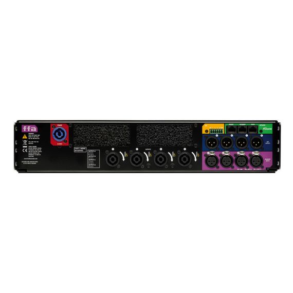 FUNKTION‑ONE FFA‑5004 HD G3 DSP — четырёхканальный усилитель мощности со встроенным DSP, 4 × 500 Вт (8 Ом), 4 × 1000 Вт (4 Ом).