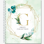 Тетрадь общая 48 листов на мет.гребне  "Green Collection"