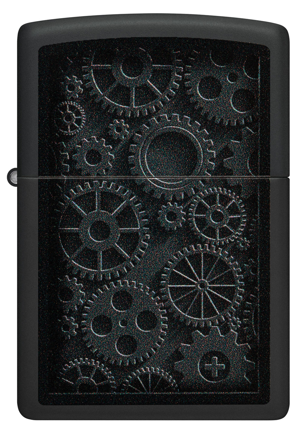 Зажигалка Zippo Steampunk с покрытием Black Matte, латунь/сталь, черная, матовая, 38x13x57 мм