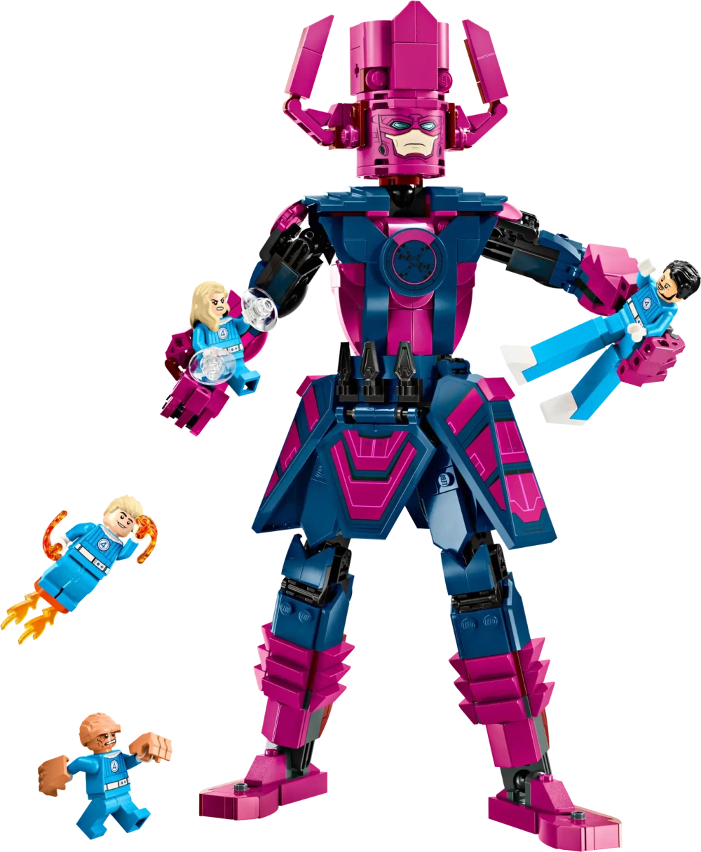 Конструктор LEGO Marvel 76316 Фантастическая четверка против Фигурка Галактуса-конструктора