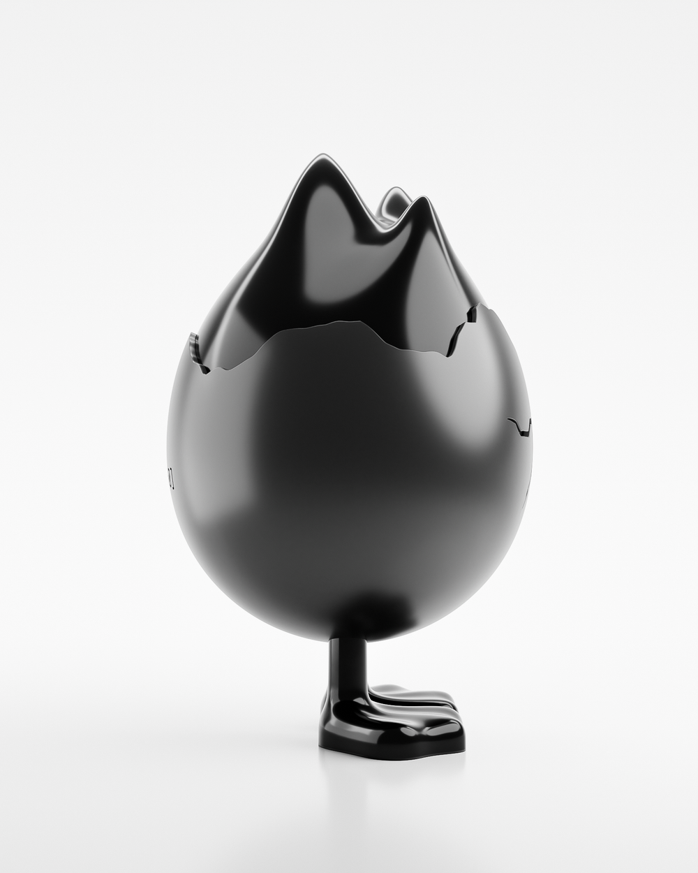TUD TOY The Ugly Duck x TUD BAD EGG BLACK СТАТУЭТКА ДЕКОРАТИВНАЯ