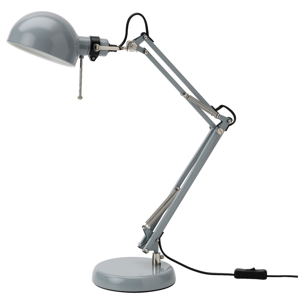 Настольный светильник IKEA FORSA (ФОРСА), Бирюзовый, 35 см
