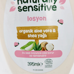 Johnsons Лосьон Naturally Sensitive для детей и взрослых с маслом ши и алоэ вера, без отдушки, 395 мл (Италия)