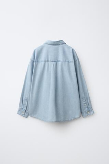 ZARA - FRUIT OF THE LOOM™ РУБАШКА С ВЫШИВКОЙ, СИНИЙ