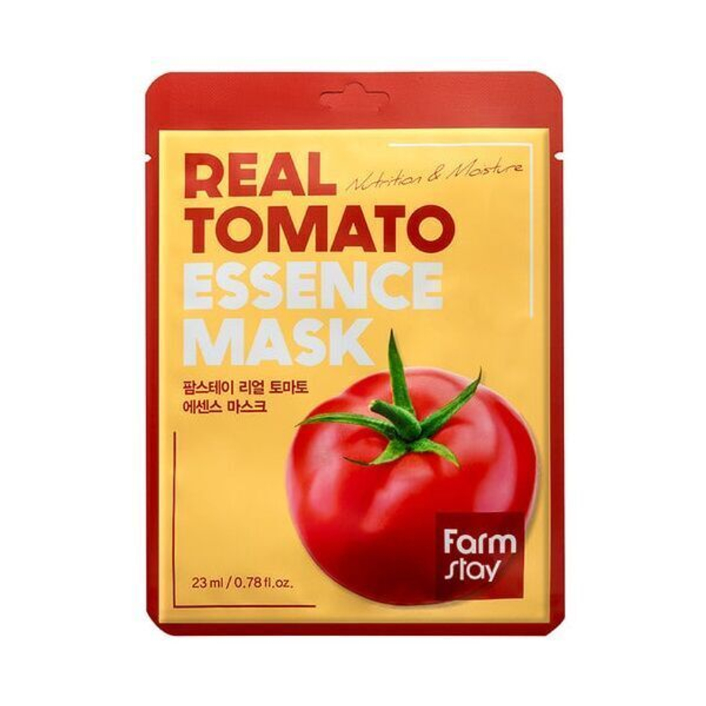Тканевая маска для лица с экстрактом томата FarmStay Real Tomato Essence Mask, 1шт*23мл