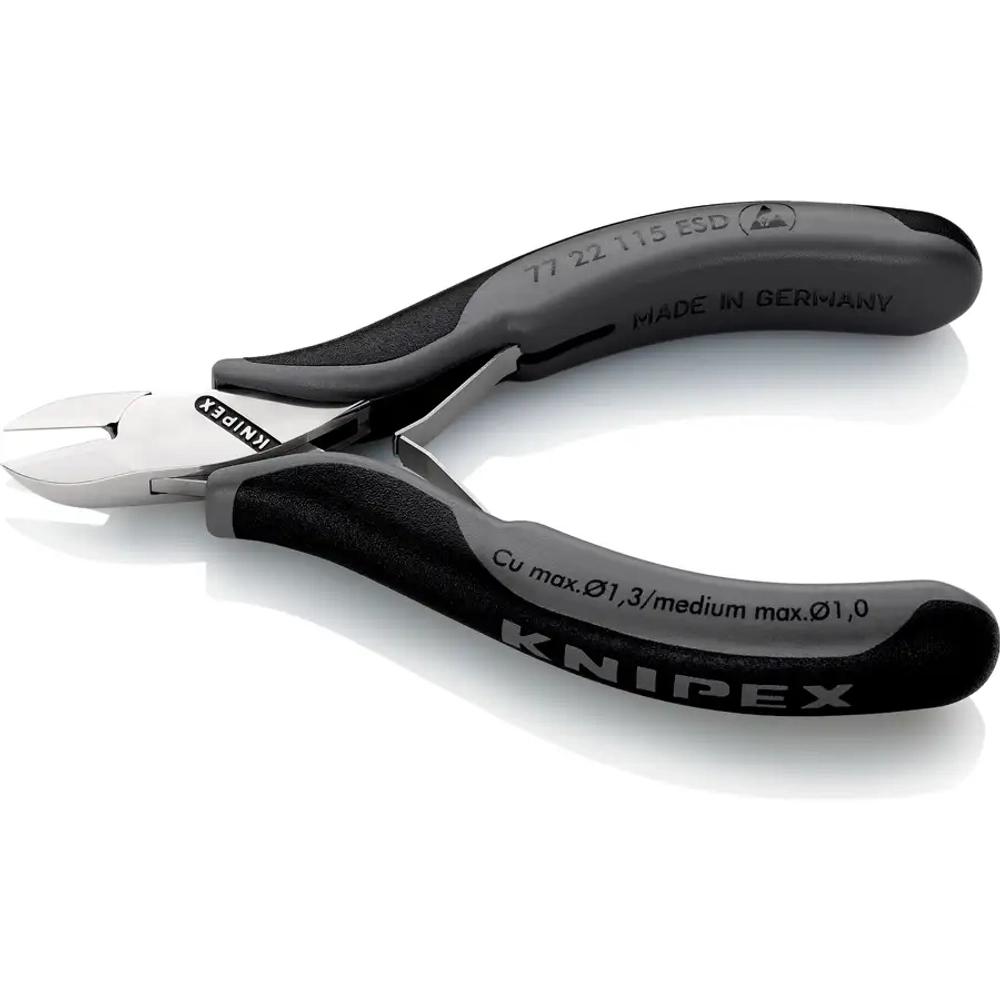 Кусачки боковые для электроники антистатические 115 мм Knipex 77 22 115 ESD