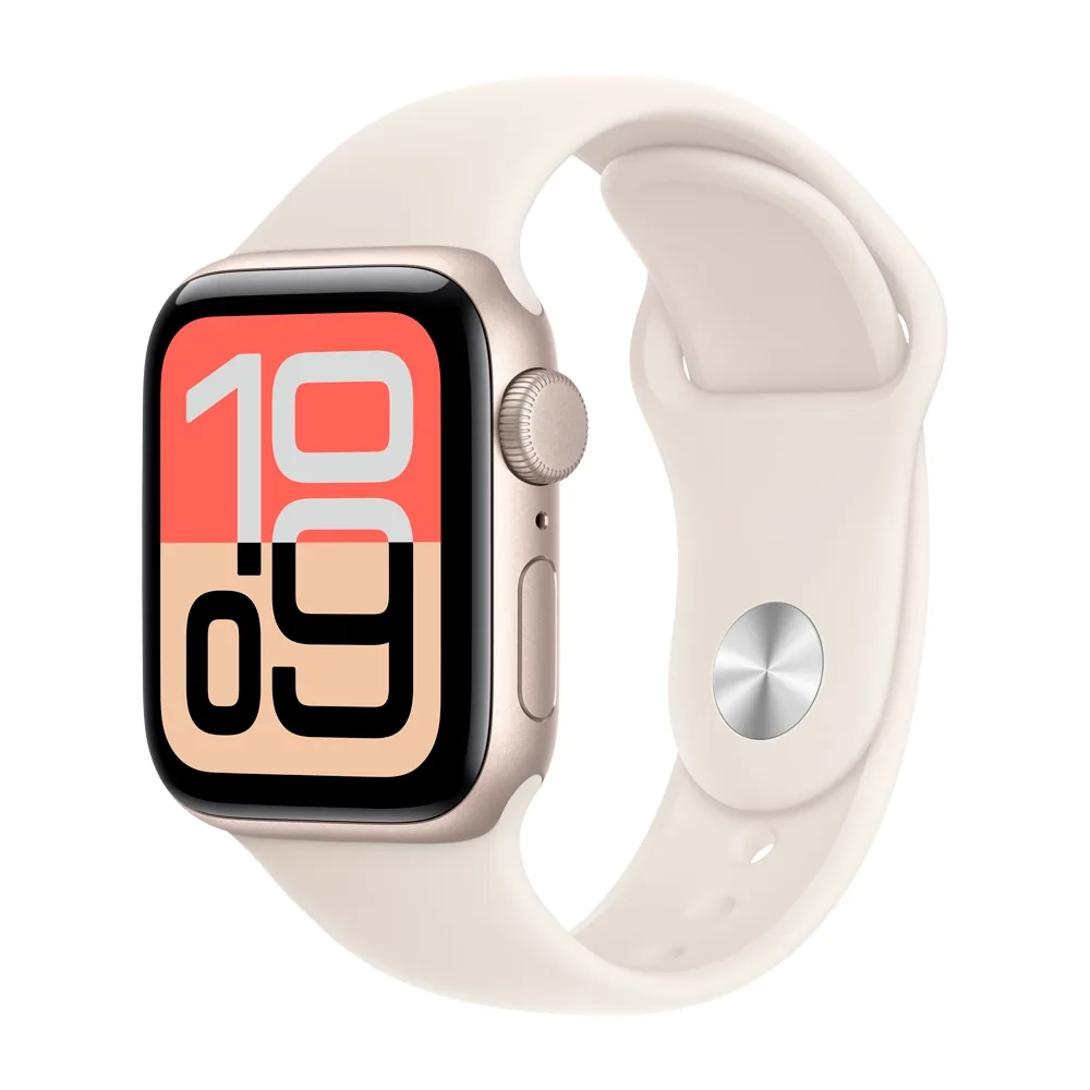 Умные часы Apple Watch SE 3 (2025) GPS, 40mm, Starlight Aluminium Case with Starlight Sport Band, S/M