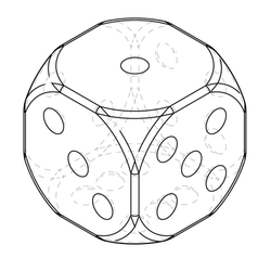 Фигура из пенопласта "Кубик" чертёж