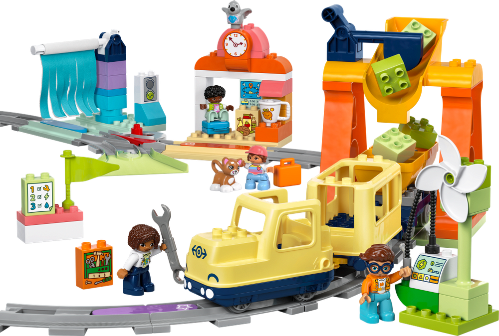 Конструктор Лего Дупло Общественный интерактивный поезд | LEGO DUPLO 10428 — 103 детали (3+)