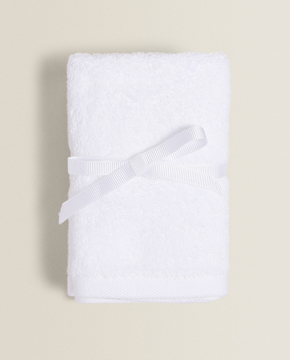 ZARA HOME (НАБОР ИЗ 3 ШТ.) ПОЛОТЕНЦЕ ИЗ ВЫСОКОКАЧЕСТВЕННОГО ХЛОПКА, БЕЛЫЙ