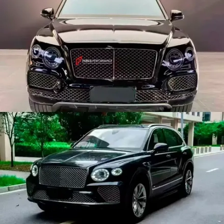 Комплект переделки в стиле V8 для Bentley Bentayga PL71 2015-2020 в PL71 Рестайлинг 2021+ Бентли Бентайга