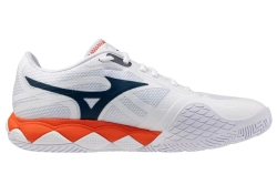 Мужские теннисные кроссовки Mizuno Wave Enforce Tour 2 AC - white/insignia blue/orange