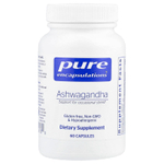 Pure Encapsulations, Ашваганда, 60 капсул (500 мг на капсулу)