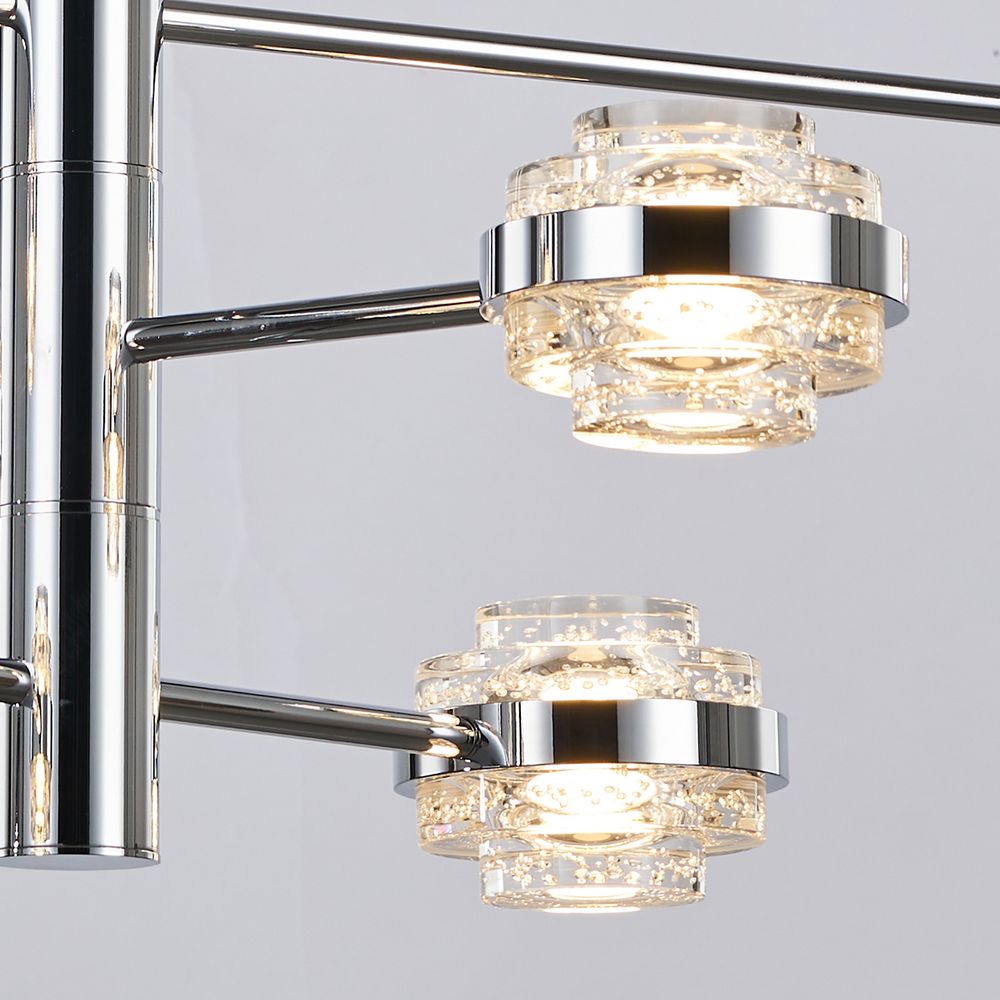 Люстра MX22030002-6A chrome/clear