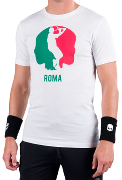 Мужская теннисная футболка Hydrogen City Cotton Tee Man - белый