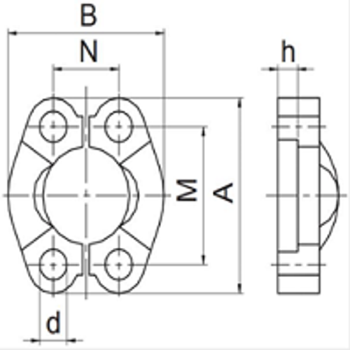 Комплект скоб AFS605B 1.1/2 (2 шт.)