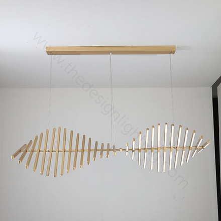 Pendant design lamp Rhythm by Vibia (gold)