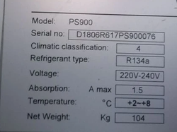 Уплотнитель для 2-х дверного холодильного стола для пиццы Cooleq PS900 размер 494*396 мм по пазу (006/033 АНАЛОГ)