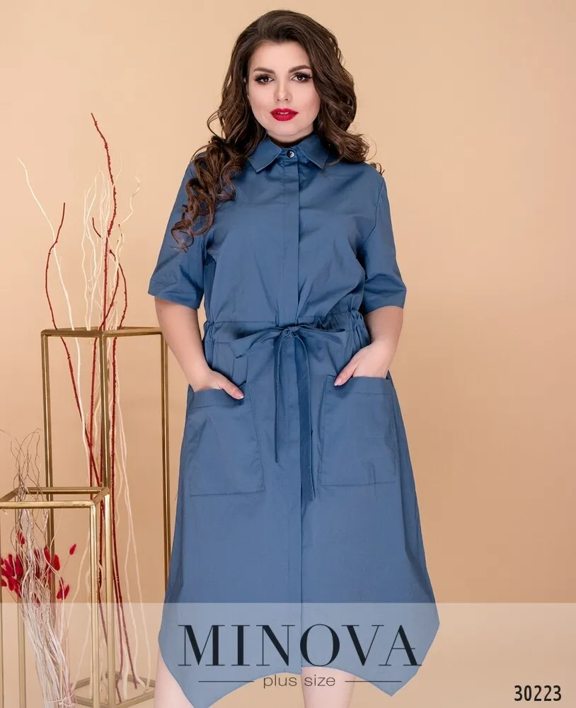 Платье 8605-джинс Minova