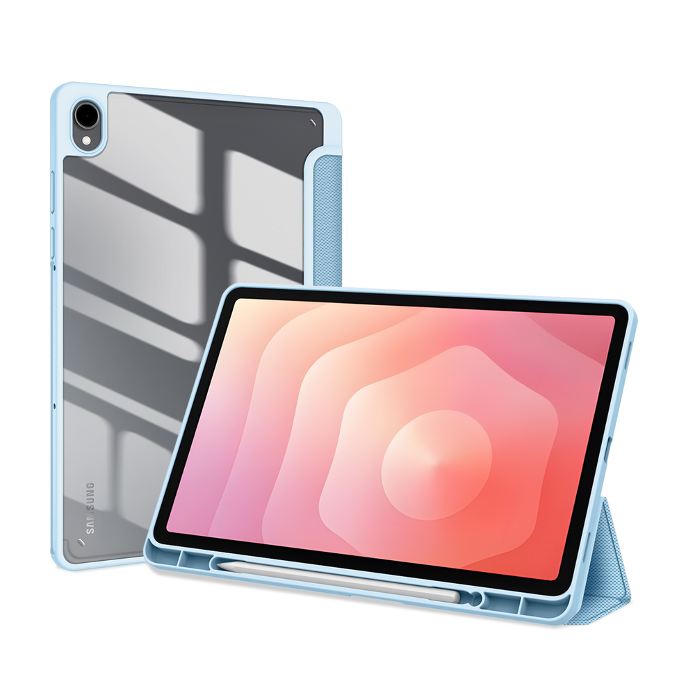 Чехол книжка синего цвета для планшета Samsung Galaxy Tab S11, серия Toby Series Case от Dux Ducis