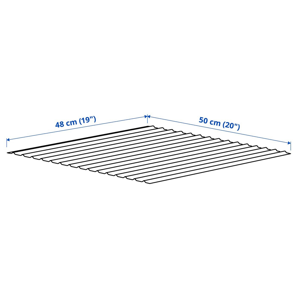 IKEA UPPDATERA  (ИКЕА УППДАТЕРА)  -  Коврик для ящиков, серый, 50x48 см