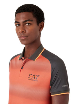 Мужское теннисное поло EA7 Man Jersey Polo Shirt - spice route