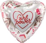 Шар (19''/48 см) Сердце, Girl Power (конфетка), 1 шт