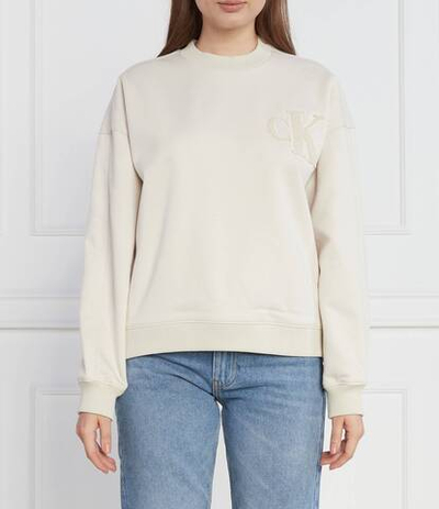 Худи CHENILLE CK CREWNECK CALVIN KLEIN JEANS - бежевый(J20J221729)