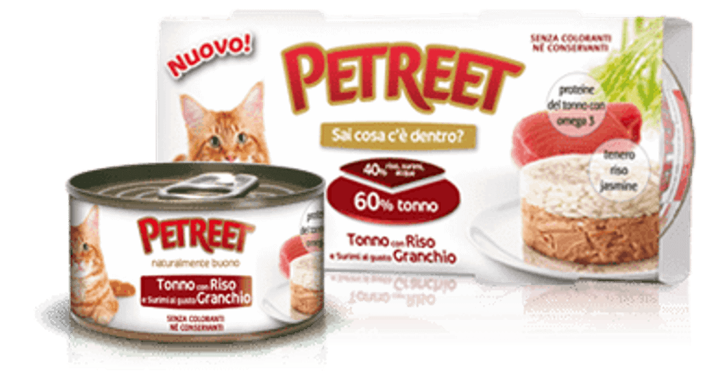 Petreet консервы для кошек тунец с рисом и крабами 2х170 г Petreet консервы для кошек тунец с рисом и крабами 2х170 г
