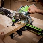 Торцовочная пила акк. Greenworks GD24MS216, 24V, б/щ, 4800 об/мин, 216x30мм,рез 65х310мм,c 1х5 АКБ Ач и быстрым ЗУ (1501707UG)