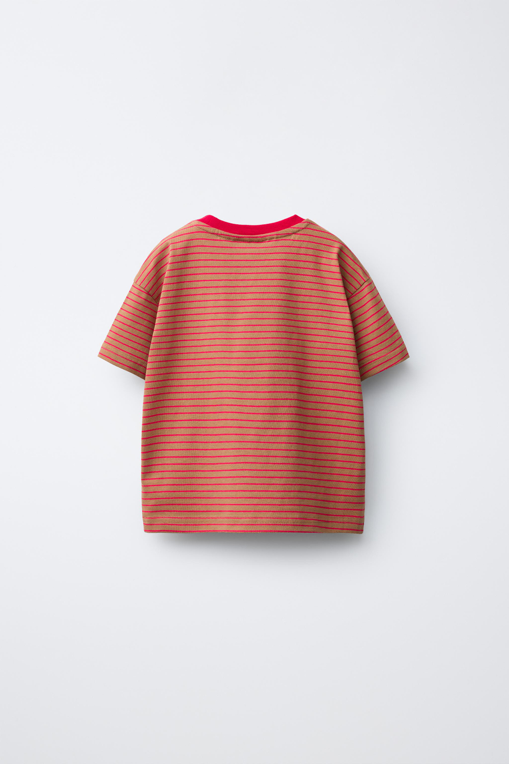 ZARA X PUKAS ФУТБОЛКА В ПОЛОСКУ PUKAS SURF, ЧЕРЕПИЧНЫЙ