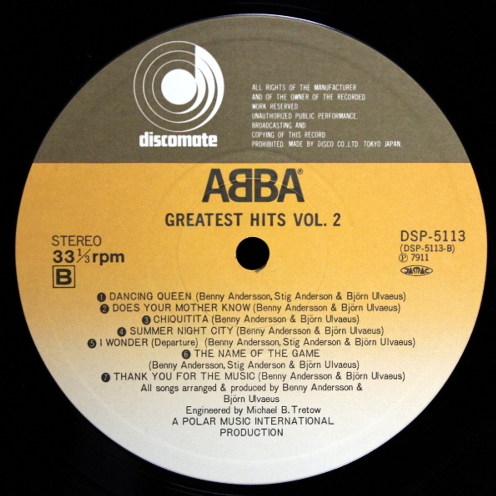 ABBA / Greatest Hits Vol. 2 (LP)