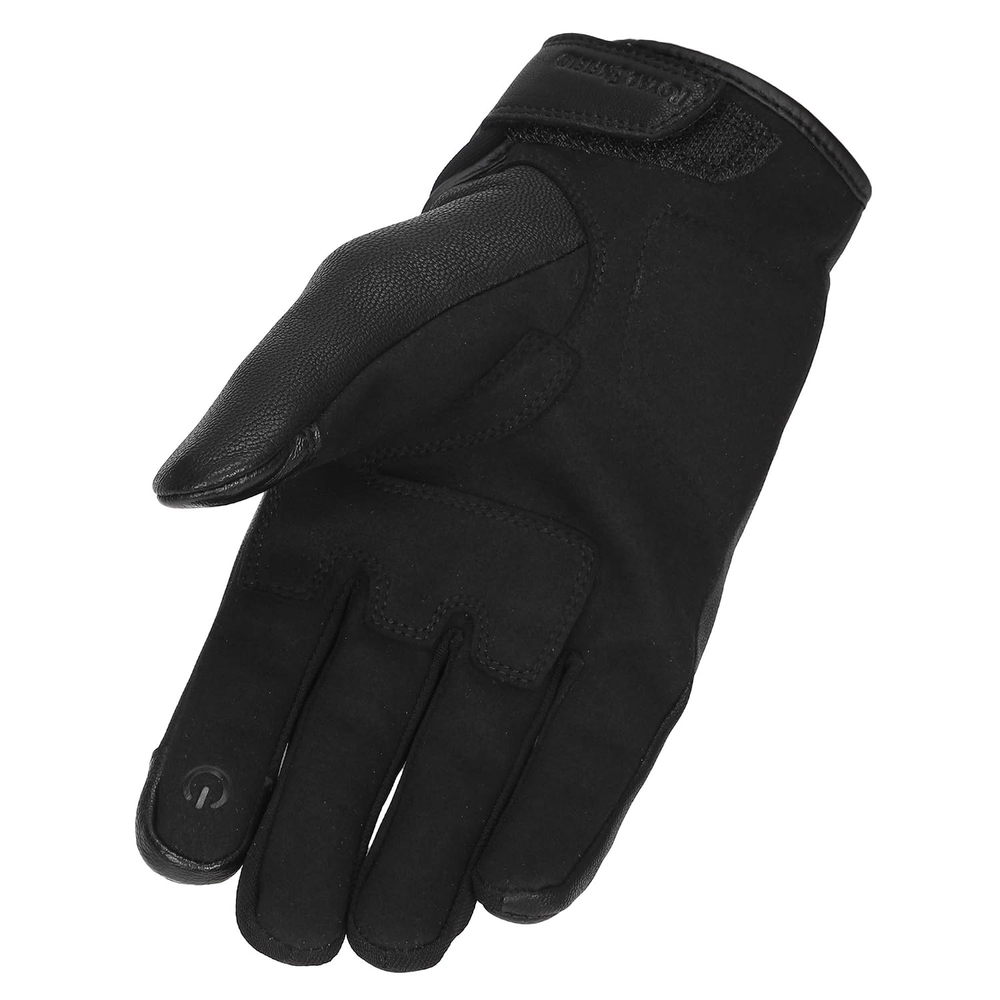 Перчатки мужские кожаные Royal Enfield GRITTY GLOVES BLACK & WHITE