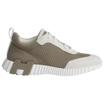 HERMES Bouncing Fabric Low top Sports Casual Shoes Men"s Elephant Gray