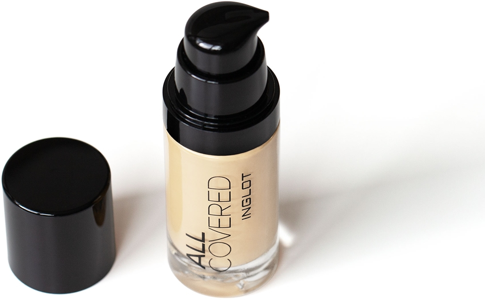 Inglot All Covered - Тональная основа: травялый подклад оттенок LW 002, 30 ml