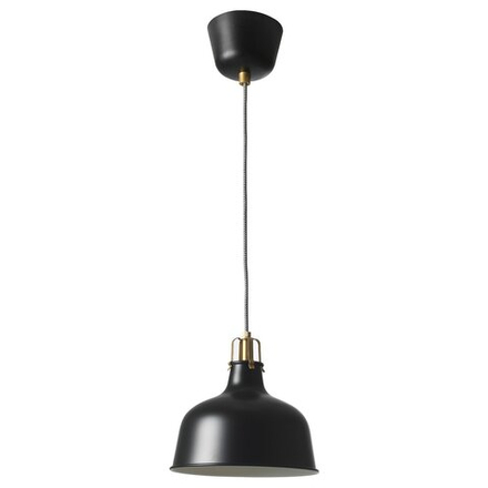 IKEA RANARP  (ИКЕА РАНАРП)  -  Подвесной светильник, черный, 23 см