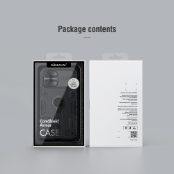Чехол для телефона iPhone 12 Pro Max от Nillkin серии CamShield Armor Case с кольцом и металлической защитной шторкой для задней камеры