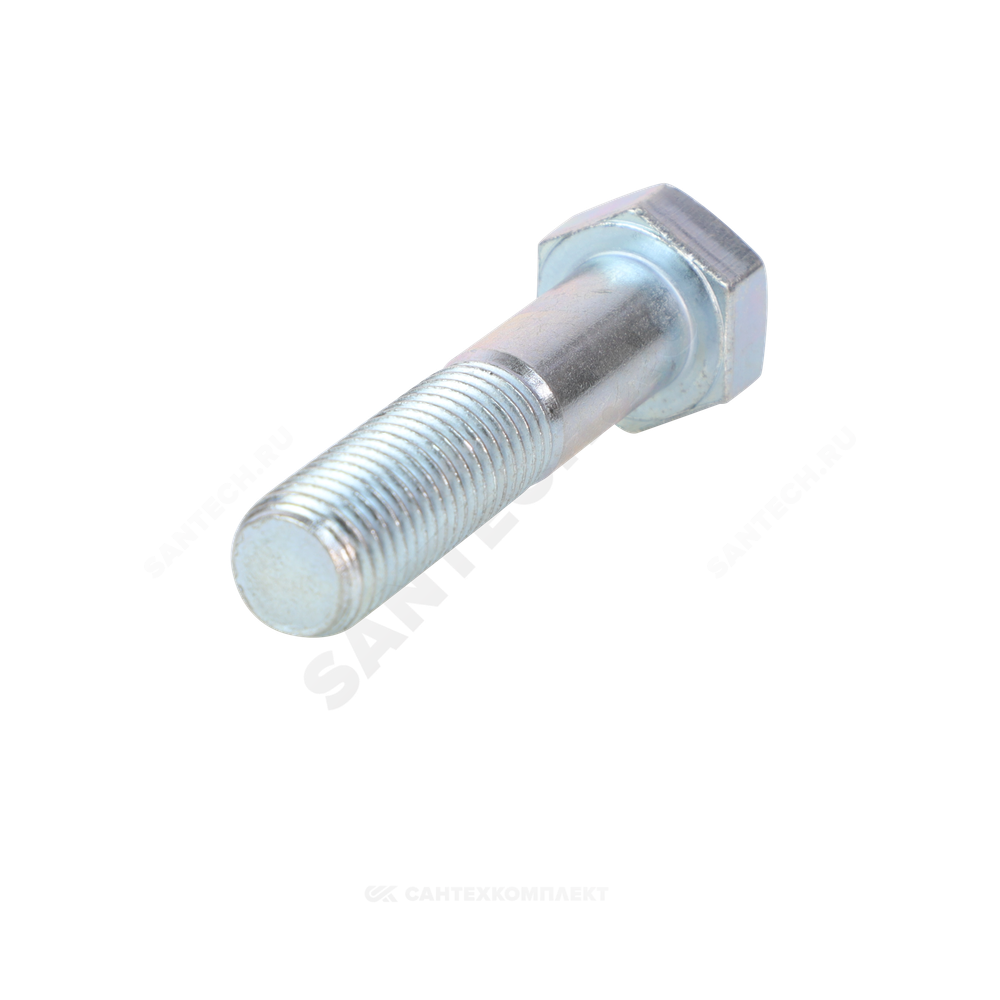 Болт стальной оц М8х60 к.п. 5.8 шестигранный вес DIN 931 (ГОСТ 7798-70)