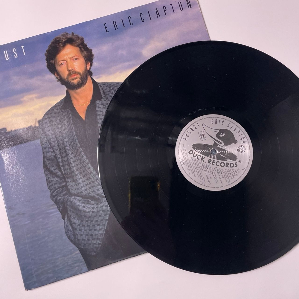 Винтажная виниловая пластинка LP Eric Clapton August (Германия 1986)